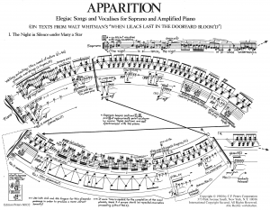 first page of score to 'Apparition'